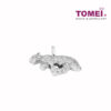 TOMEI Energetic Leopard Pendant, Diamond White Gold 750