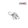 TOMEI Energetic Leopard Pendant, Diamond White Gold 750