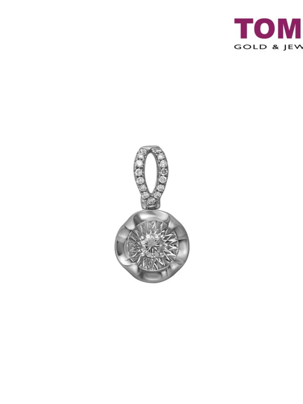 Pendant of Resplendent Radiance | Winter Grace Collection | Tomei White Gold 750 (18K) (EK-PD0276 )