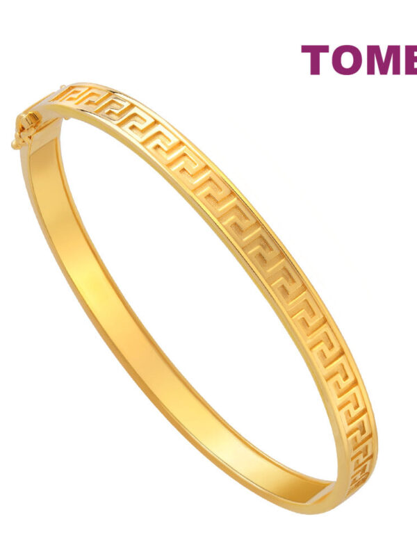TOMEI Meander Style Bangle, Yellow Gold 916