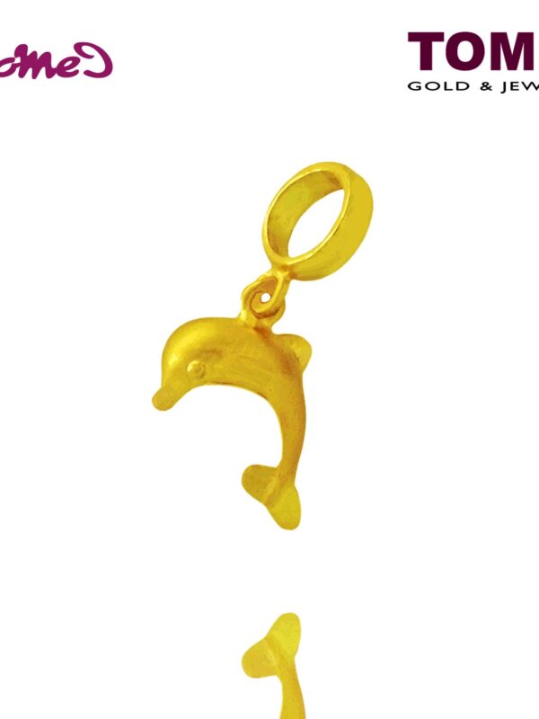TOMEI Dolphin Chomel Charm, Yellow Gold 916