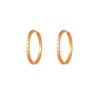 TOMEI Loop Earrings, Yellow Gold 375