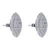 TOMEI Diamond Earrings, White Gold 750