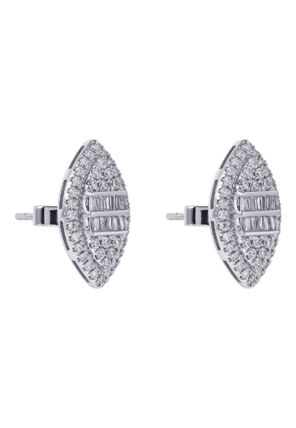 TOMEI Diamond Earrings, White Gold 750