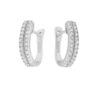 TOMEI Double-Rows Diamond Earrings I White Gold 585 (E839)