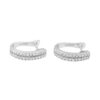 TOMEI Double-Rows Diamond Earrings I White Gold 585 (E839)