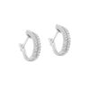 TOMEI Double-Rows Diamond Earrings I White Gold 585 (E839)