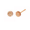 TOMEI Earrings of Rose in Pulchritude Pink, Rose Gold 750