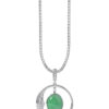 TOMEI Jade Pendant, White Gold 750