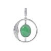 TOMEI Jade Pendant, White Gold 750