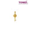 Tomei Flower Key Pendant, Yellow Gold 916