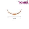 TOMEI Diamond Necklace, Rose Gold 750