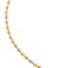 TOMEI Lusso Italia Grande Triple Tone Ball Bracelet, Yellow Gold 916