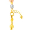 TOMEI Lusso Italia Grande Triple Tone Ball Bracelet, Yellow Gold 916