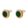 TOMEI Jadeide with Pearls Earrings, Yellow Gold 750