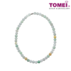 TOMEI Palace Grace Mixed Green Jade Necklace | Jade Grade A (JN-XX)