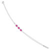 TOMEI Gemstones with Diamond Bracelet Double Strands, White Gold 375