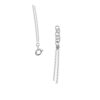 TOMEI Gemstones with Diamond Bracelet Double Strands, White Gold 375