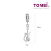 TOMEI Musical Instrument Charm, White Gold 585