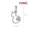 TOMEI Glowing Gourd Diamond Pendant Set, White Gold 585