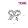 TOMEI Dazzle Bow Pendant, Diamond White Gold 750 (P6167)