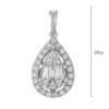 TOMEI Moon Drop Pendant, White Gold 750 (P6245)