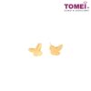 TOMEI Minimalist Butterfly Earrings | Yellow Gold 916 (22K) (9Q-SZE-13-1C)