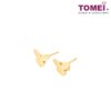 TOMEI Minimalist Butterfly Earrings | Yellow Gold 916 (22K) (9Q-SZE-13-1C)