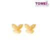 TOMEI Minimalist Butterfly Earrings | Yellow Gold 916 (22K) (9Q-SZE-13-1C)