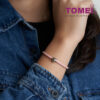 TOMEI Gift of Everlasting Love Charm, White+Rose Gold 585
