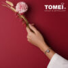TOMEI Heart Charm Bracelet, White Gold 585