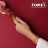 TOMEI Candies Bracelet, White+Rose Gold 585