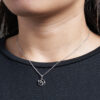 TOMEI Pendant Set, Diamond White Gold 375