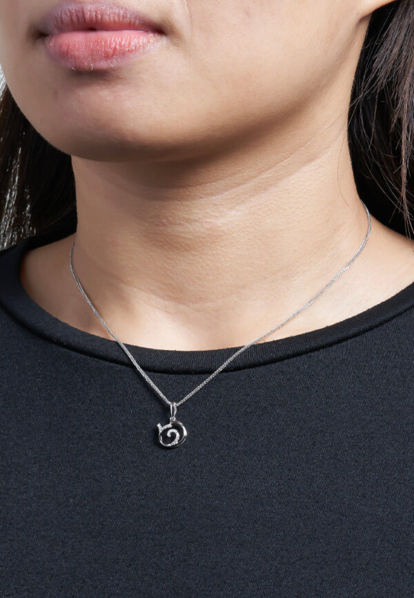 TOMEI Pendant Set, Diamond White Gold 375
