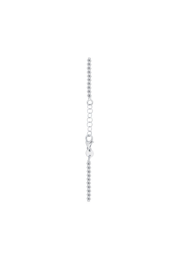 TOMEI Bead Bracelet, White Gold 585