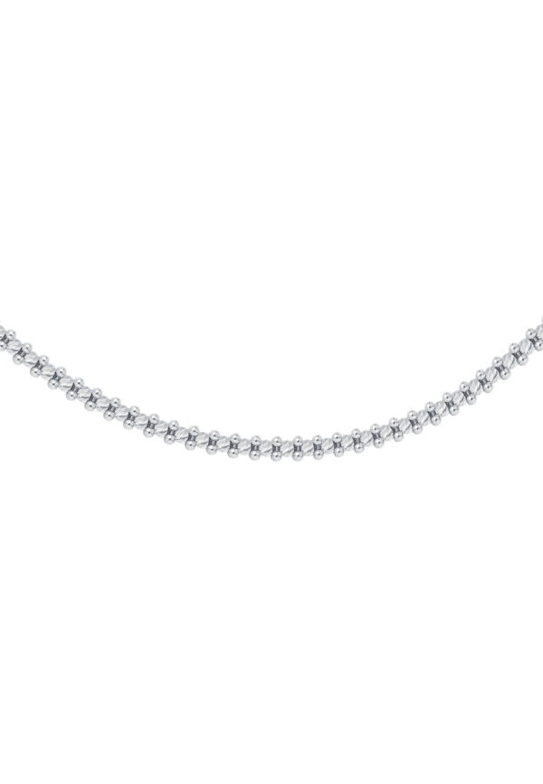 TOMEI Bead Bracelet, White Gold 585