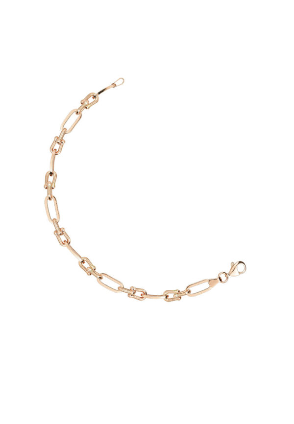 TOMEI Buckle Bracelet, Rose Gold 585