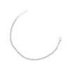 TOMEI Bead Bracelet, White Gold 585