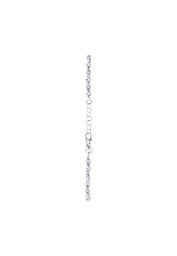 TOMEI Bead Bracelet, White Gold 585