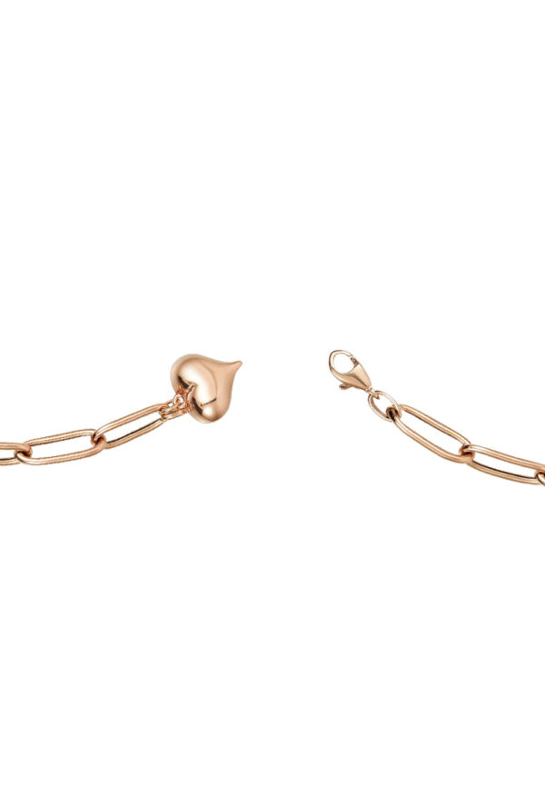 TOMEI Chubby Heart Bracelet, Rose Gold 585