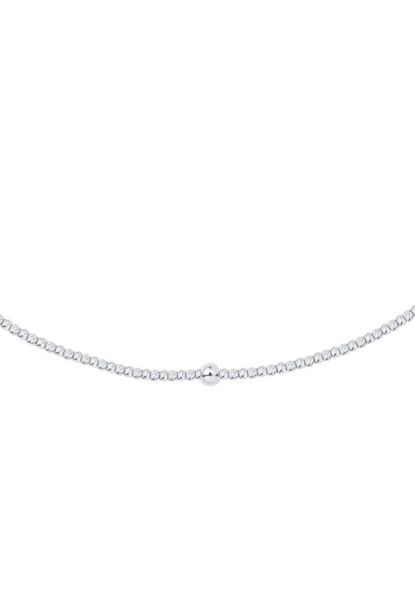 TOMEI Bead Bracelet, White Gold 585