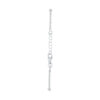 TOMEI Bead Bracelet, White Gold 585