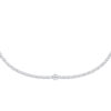 TOMEI Bead Necklace, White Gold 585