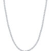 TOMEI Bead Necklace, White Gold 585