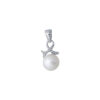 TOMEI Pearl Pendant, White Gold 375