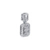TOMEI La Baguatte Diamond Pendant, White Gold 750