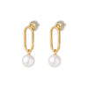 TOMEI Akoya Pearl Earrings, Yellow Gold 750