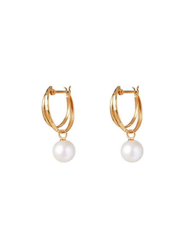 TOMEI Akoya Pearl Earrings, Yellow Gold 750