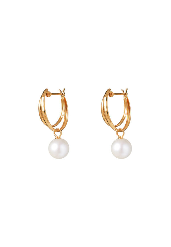 TOMEI Akoya Pearl Earrings, Yellow Gold 750