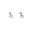 TOMEI Pearl Earrings, White Gold 375